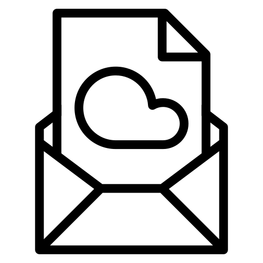 A black outline of a graph